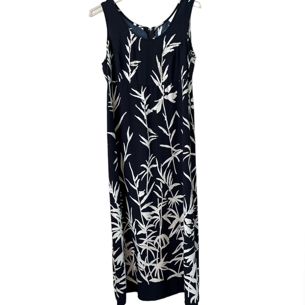 Worthington sleeveless maxi dress size 10P fit bodice slight flared palm design